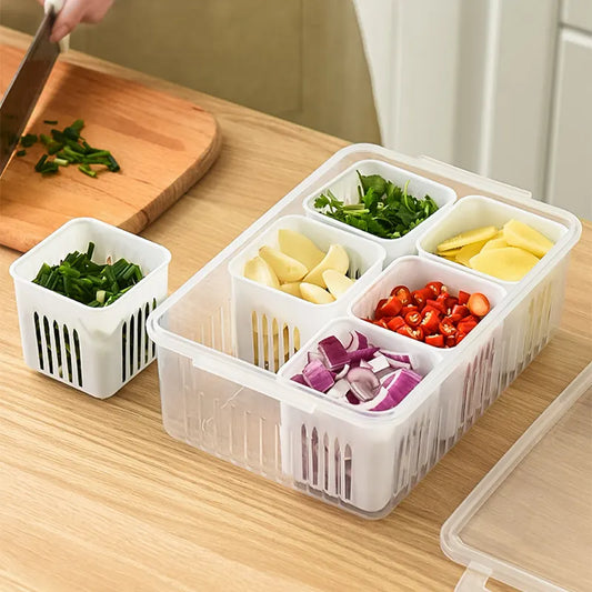 Multi-Function 6-Grid Fridge Box