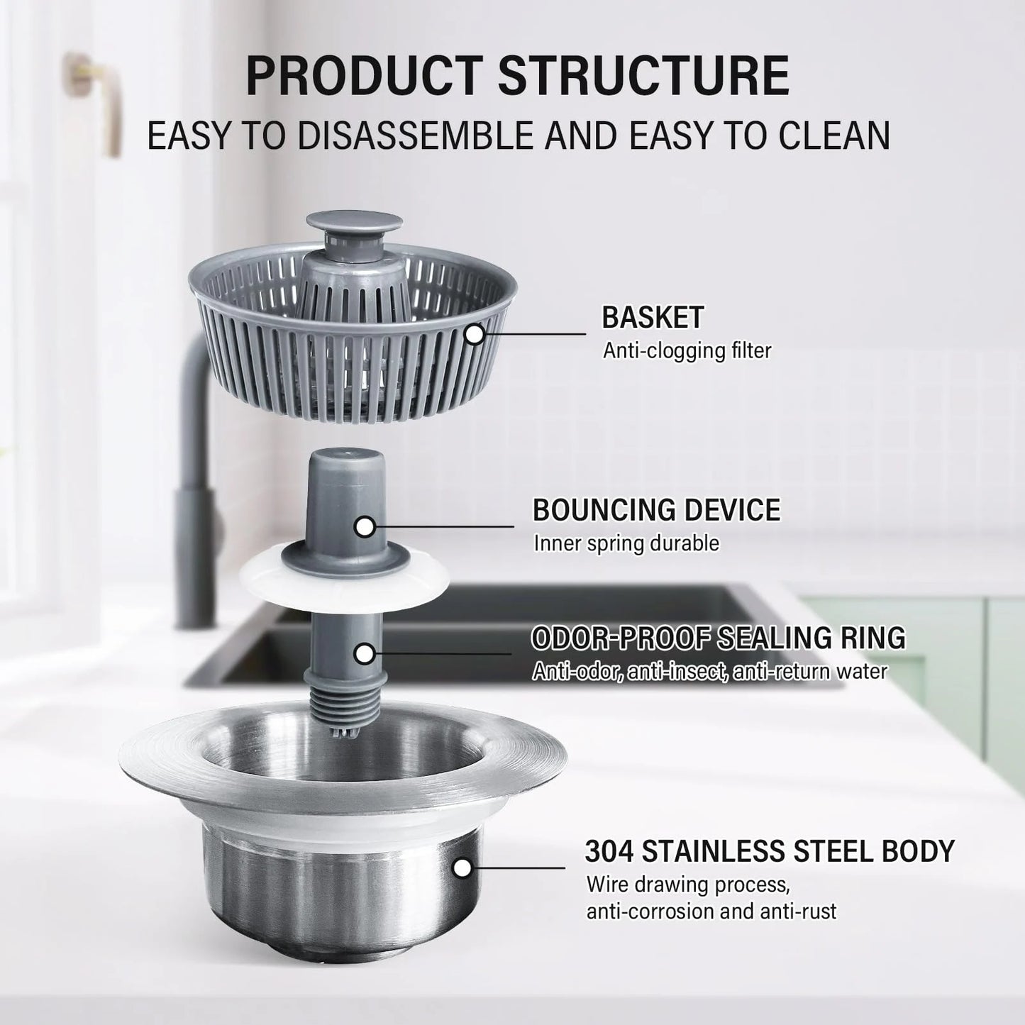 3 in 1 Stainless Steel Sink Aid