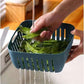 2-in-1 Kitchen Washing Basket with Lid Set