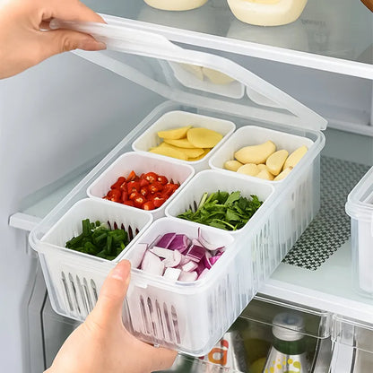 Multi-Function 6-Grid Fridge Box